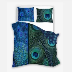 Faro Pościel z satyny bawełnianej pawie oko NOBILE 160x200 cm