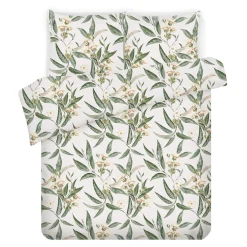 Pościel z satyny bawełnianej KAMELIA MYSTERY GARDEN 220x200 cm