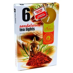 Świece, Świeczniki I Latarenki| Podgrzewacze zapachowe DRZEWO SANDAŁOWE 6 szt.
