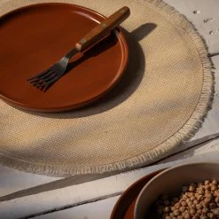 Podkładki Na Stół|inny Podkładka na stół boho beżowa 38 cm