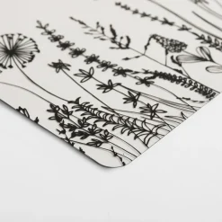 Podkładki Na Stół| Podkładka na stół czarna ŁĄKA 43,5x28