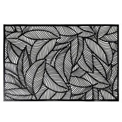Podkładka na stół liście czarna 45x30 cm