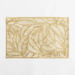 inny Podkładka na stół LIŚCIE złote 30x45 cm
