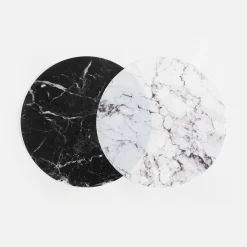 Podkładki Na Stół|inny Podkładka na stół okragła biała 38 cm