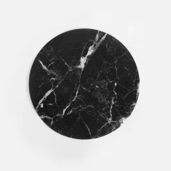 Podkładki Na Stół|inny Podkładka na stół okrągła czarna 38 cm