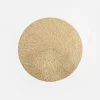 inny Podkładka na stół okrągła złota 38 cm