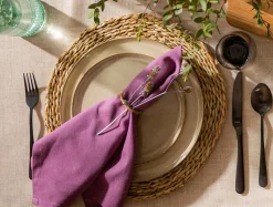 Podkładka pleciona z trawy morskiej okrągła 35 cm