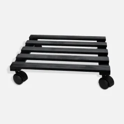 Donice, Osłonki I Kwietniki|inny Podstawka pod donicę na kółkach czarna 28x28x8 cm