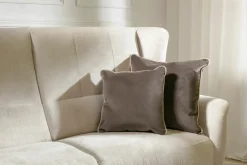 Poduszka dekoracyjna brązowa PAROS 45x45 cm