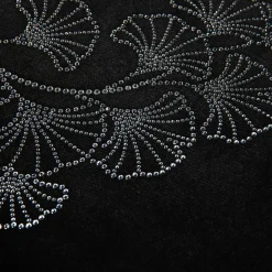 inny Poduszka dekoracyjna czarna FLOWERS 45x45 cm