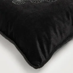 Poduszki Premium|Poszewki I Poduszki Dekoracyjne|inny Poduszka dekoracyjna czarna FLOWERS 60x60 cm