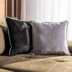 Poduszki Premium|Poszewki I Poduszki Dekoracyjne|inny Poduszka dekoracyjna czarna TWO BEES 45x45 cm