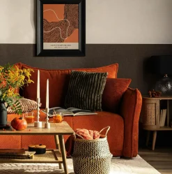 Poduszka dekoracyjna do salonu oliwkowa TILIA 50x50 cm