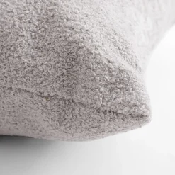 inny Poduszka dekoracyjna jasnoszara BOUCLE 45x45 cm