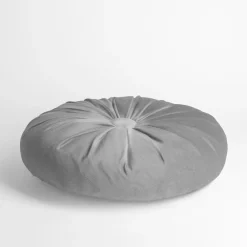 Poszewki I Poduszki Dekoracyjne| Poduszka dekoracyjna okrągła jasnoszara SELMA 40 cm