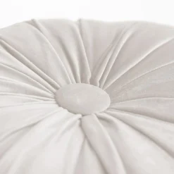 Poszewki I Poduszki Dekoracyjne| Poduszka dekoracyjna okrągła kremowa SELMA 40 cm