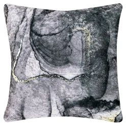 Poszewki I Poduszki Dekoracyjne| Poduszka dekoracyjna szara GEODY CRUSH 45x45 cm