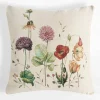 Eurofirany Poduszka dekoracyjna w polne kwiaty 45x45 cm