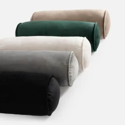 inny Poduszka dekoracyjna wałek beżowa WESLEY