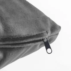 Poszewki I Poduszki Dekoracyjne|Estetica Poduszka dekoracyjna welurowa szara VELVIO 45x45 cm