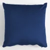 Estetica Poduszka dekoracyjna welurowa granatowa VELVIO 45x45 cm