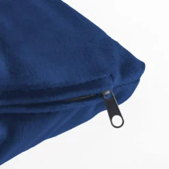 Estetica Poduszka dekoracyjna welurowa granatowa VELVIO 45x45 cm