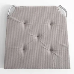 inny Poduszka na krzesło szara IRENE 42x40 cm