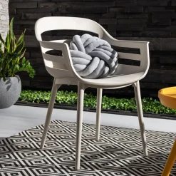 inny Poduszka ozdobna węzeł jasnoszara TWISTY 30 cm