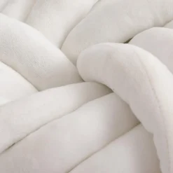 inny Poduszka ozdobna węzeł kremowa TWISTY 30 cm