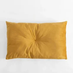 inny Poduszka pikowana musztardowa LESLEY 40x60 cm