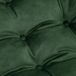 Estetica Poduszka siedzisko na krzesło butelkowa zieleń VELVIO 40x40 cm