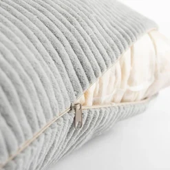 Poszewki I Poduszki Dekoracyjne|inny Poduszka szara MILA CORD 40x60 cm