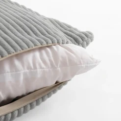 inny Poduszka szara MILA CORD 30x50 cm