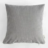 Poszewki I Poduszki Dekoracyjne|inny Poduszka szara MILA CORD 40x40 cm