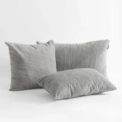 Poszewki I Poduszki Dekoracyjne|inny Poduszka szara MILA CORD 40x40 cm