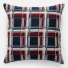 inny Poduszka w kratkę czerwona IRMA 45x45 cm
