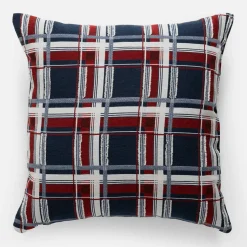 inny Poduszka w kratkę czerwona IRMA 45x45 cm
