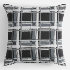 Poszewki I Poduszki Dekoracyjne|inny Poduszka w kratkę szara IRMA 45x45 cm