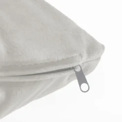 Poduszka welurowa kremowa VELVIO 45x45 cm