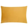 Poszewki I Poduszki Dekoracyjne| Poduszka welurowa musztardowa VELVIO 40x60 cm