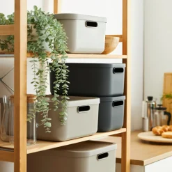 ROTHO Pojemnik do przechowywania antracyt ALBULA 12 L