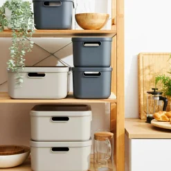 ROTHO Pojemnik do przechowywania antracyt ALBULA 12 L