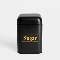 Pojemniki Na Żywność|inny Pojemnik kuchenny czarny SUGAR 19 cm