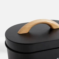 Pojemnik kuchenny na cukier czarny 15 cm