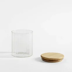 Pojemniki Na Żywność|inny Pojemnik kuchenny z bambusową pokrywką 490 ml