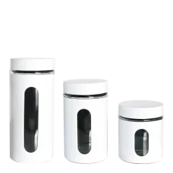 inny Pojemnik kuchenny z pokrywką biały 1000 ml