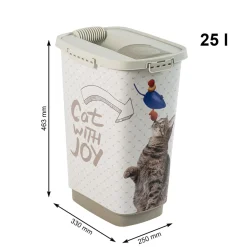 Produkty Dla Zwierząt|ROTHO Pojemnik na karmę lub żwirek dla kota CAT CODY 25 L