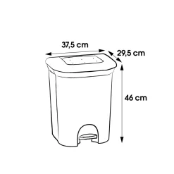 Kosze Na Śmieci|KEEEPER Pojemnik na śmieci z pedałami TORGE 2x11l