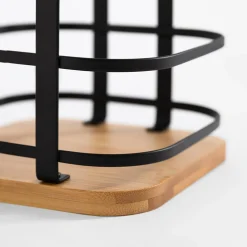 inny Pojemnik na przybory kuchenne z bambusową podstawką