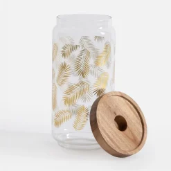 inny Pojemnik szklany z akacjową pokrywą 980 ml